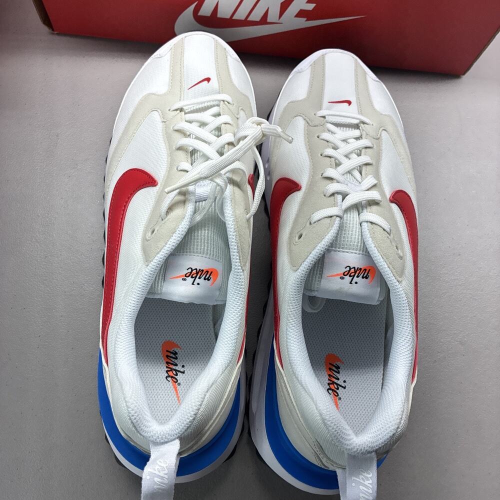 Nike Air Max Dawn Men's White Blue Red Running Sneakers DM0013-100 Size 13 - Picture 5 of 7
